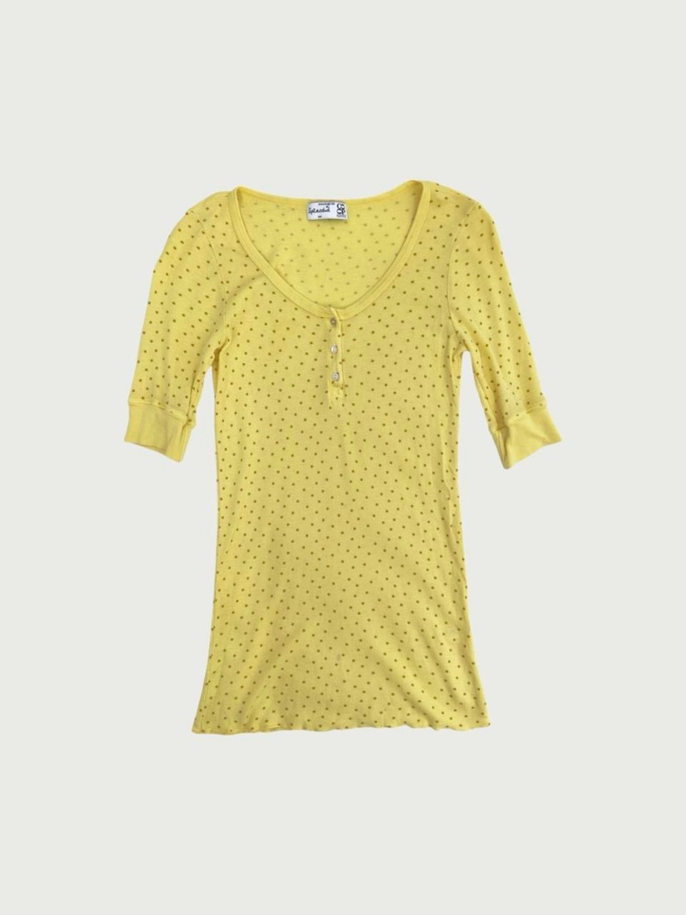 Polka Dot Henley Tee